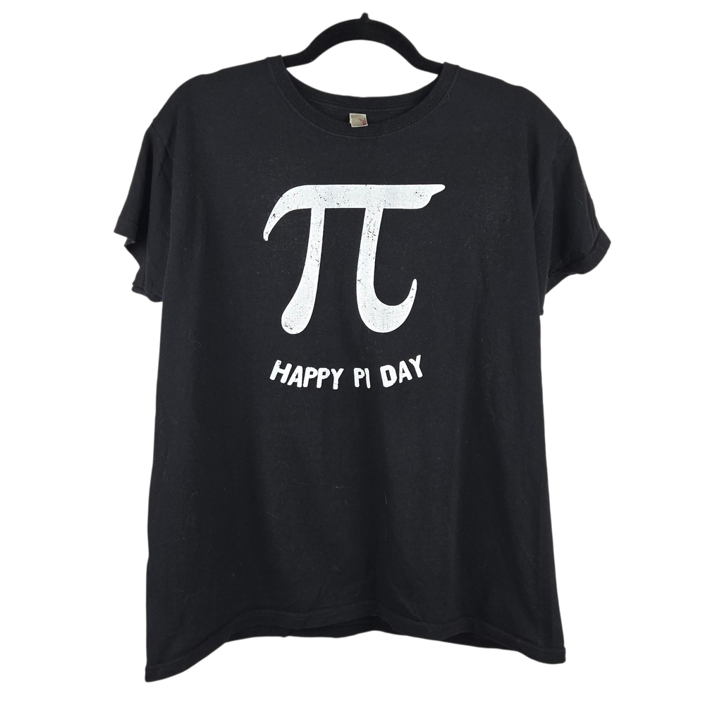 Happy Pi Day Graphic Tee Black Size Large
